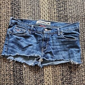 Hollister Women's Distressed Blue Jean Shorts